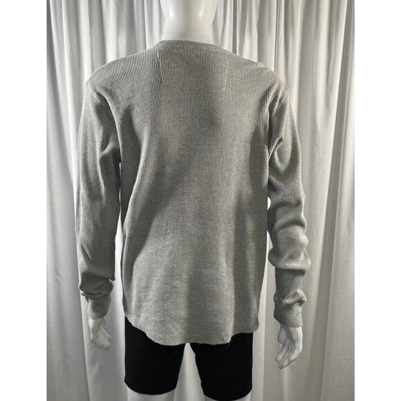 Red Camel Graphic Waffle Long Sleeves T Shirt, Gray & Blue, Sz: L, 76-32 - Picture 5 of 16